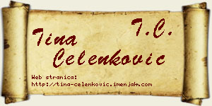 Tina Čelenković vizit kartica